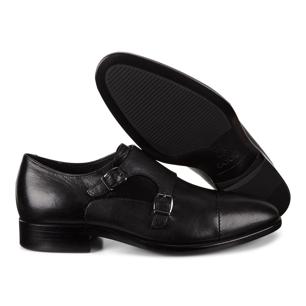 Zapatos De Vestir Hombre - ECCO Vitrus Mondial Double Monk Strap - Negros - LFD430729